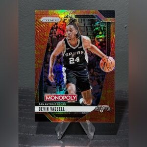 #74 Devin Vassell 2024-25 Panini Prizm Monopoly - Millionaire Club Prizms #/1499